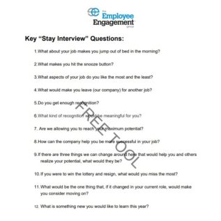 Stay Interview Questions